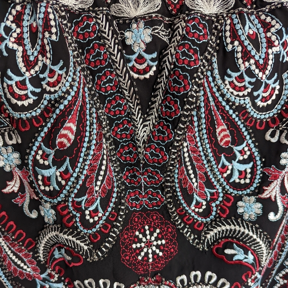 NWT Molly Bracken Embroidered Gypsy Mini Skirt Size XS - Picture 5 of 11